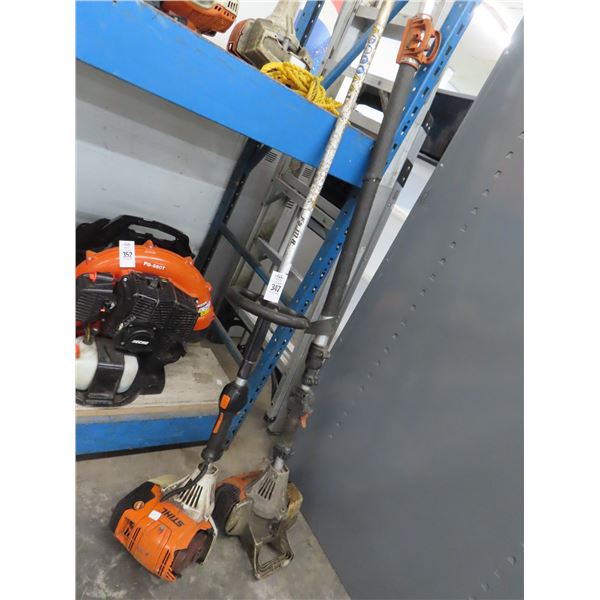 Stihl Gas Trimmer, Pole Saw - Saw is Incomplete