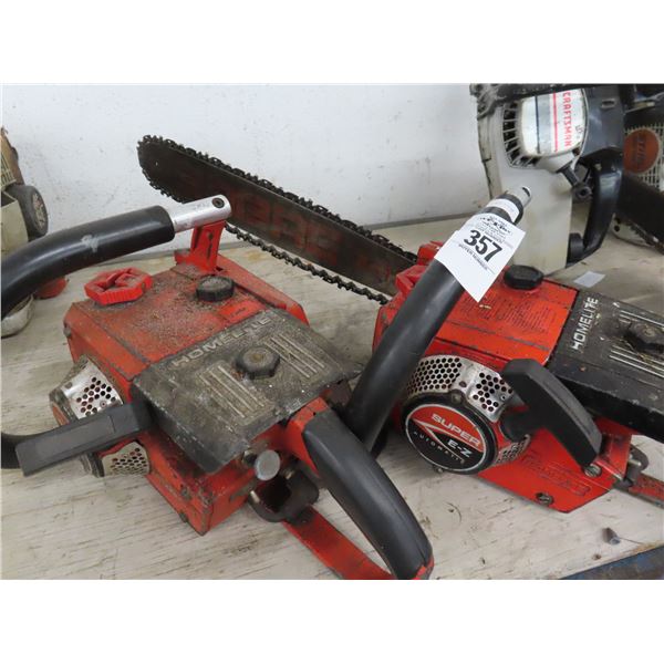 Homelite Gas Chainsaws 2 - One Missing Bar