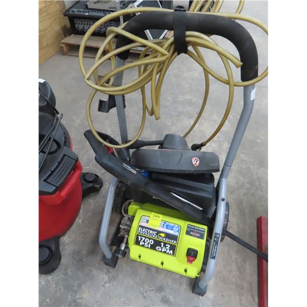 Ryobi Electric Pressure Washer  1700 PSI