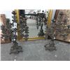 Image 1 : Ornate Cast Cherub Candleabras - Pair