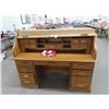 Image 1 : Oak Rolltop Desk - Needs Repair