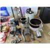 Image 2 : Vintage Mantle Clock, Grinders, Croc, Lantern