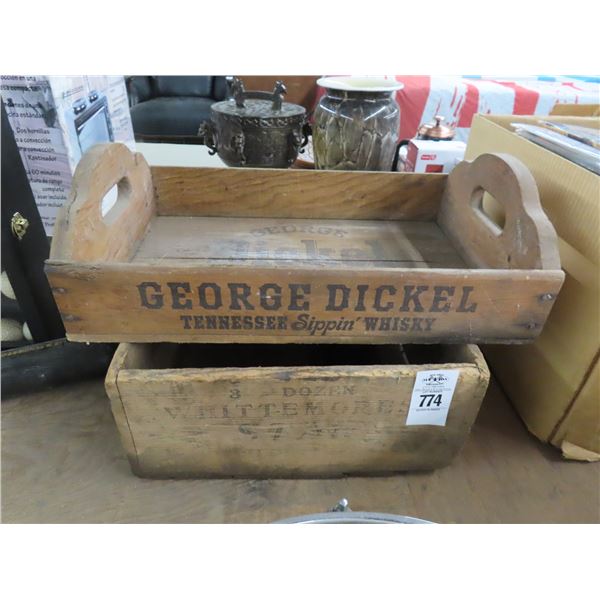 Vintage Wooden Tray, Crate