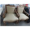 Image 1 : Oversized Decorator Padded Armchairs - Pair