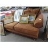 Image 1 : Brown MF Sofa w/Pillows