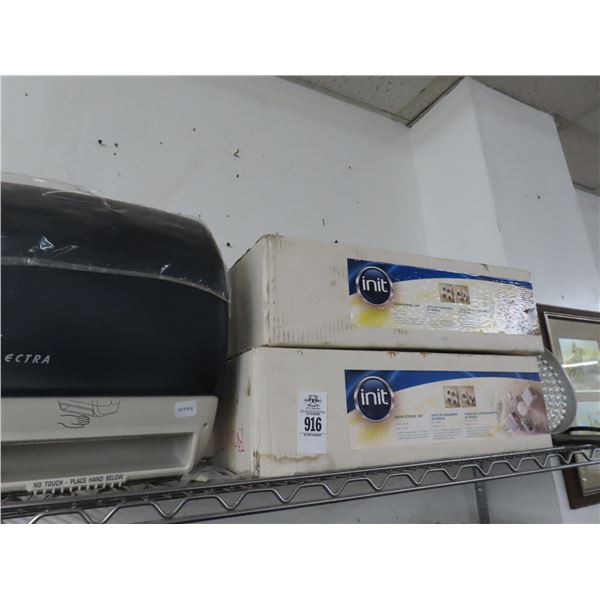 Media Storage Units, Flood Lights, Towel Dispenser