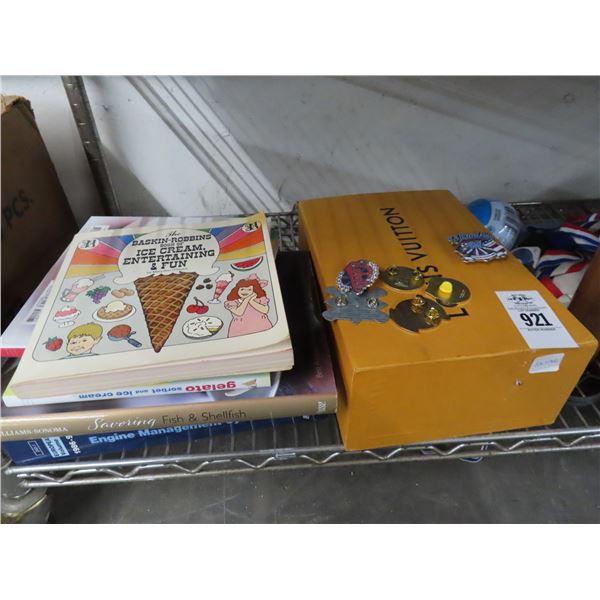 Pins, Books, Mugs, Louis Vitton Cloth Bags