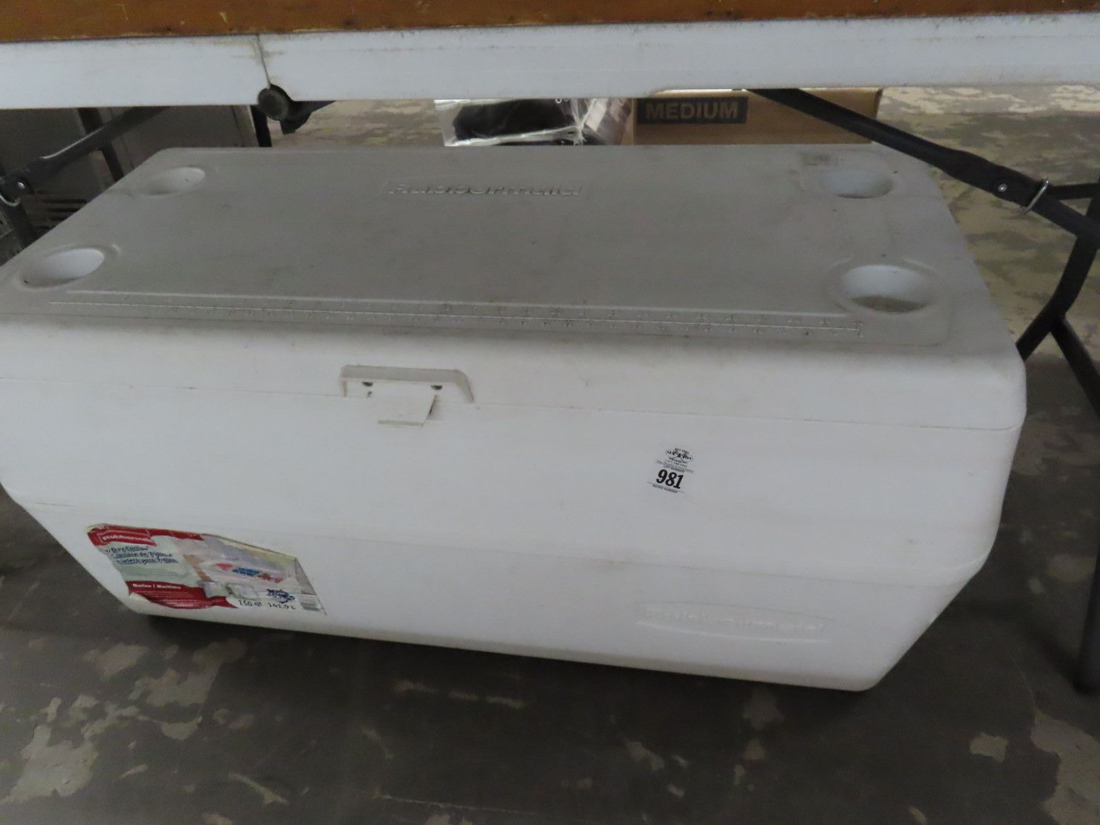 Rubbermaid Large White Cooler Rubbermaid large white cooler
