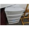 Image 1 : Plastic 4 Drawer Storage Bin