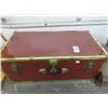 Image 1 : Maroon Travel Trunk - Locked