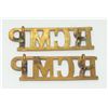 Image 8 : #5 WW2 RCMP CAP BADGE COLLAR SHOULDER SET