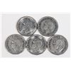 Image 2 : #70 1944 1945 5 CENT NICKEL CANADA LOT OF 5 WW2