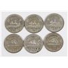 Image 1 : #71 1940 5 CENT NICKEL CANADA LOT OF 6 WW2