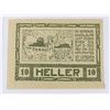 Image 2 : #104 POST WW1 1920 AUSTRIAN 10 HELLER BANKNOTE