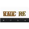 Image 1 : #162 WW1 BRITISH SHOULDER TITLE PAIR RE + RAOC
