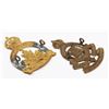 Image 2 : #170 WW2 CANADIAN CAP BADGE LOT RCAC + RCOC