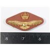 Image 1 : #175 COLD WAR RCAF WEDGE CAP BADGE INSIGNIA QEII