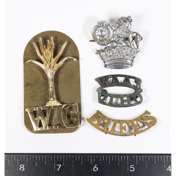 #184  BRITISH MILITARY INSIGNIA SHOULDER TITLES +