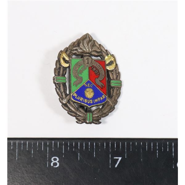 #190 FRENCH 1ST FOREIGN LEGION CAP BADGE 1900'S