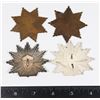 Image 2 : #200 GERMAN LOT OF 4 POLICE CAP BADGE INSIGNIA