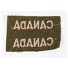 Image 2 : #202 WW2 CANADIAN SHOULDER TITLE UNCUT PAIR