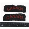 Image 1 : #205 WW2 ROYAL CANADIAN NAVY CLOTH UNIFORM TITLES