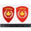 Image 1 : #213 KOREAN WAR CANADIAN 25TH BRIGADE PATCH PAIR