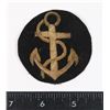 Image 1 : #216 GOLD WIRE EARLY NAVY ANCHOR PATCH INSIGNIA
