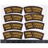 Image 1 : #218 4 PAIRS ROYAL CANADIAN ARMY CADETS PATCHES