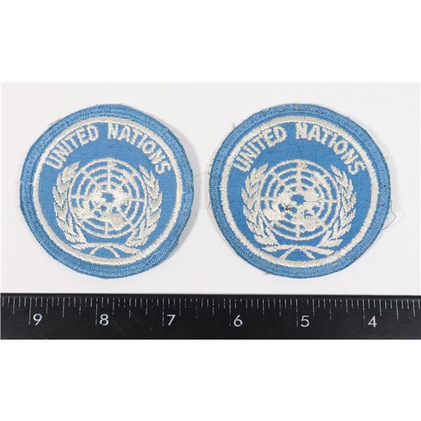 #232  PAIR UNITED NATIONS MILITARY PATCH COLD WAR