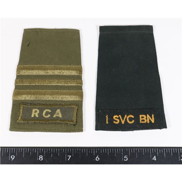 #236 LOT CANADIAN SHOULDER BOARDS RCA 1 SVC BN