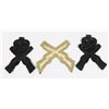 Image 2 : #241 LOT OF THREE CROSSED RIFLE MILITARY INSIGNIA