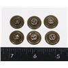 Image 1 : #252 WW2  5 CANADIAN BATTLE DRESS BUTTONS UNIFORM