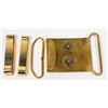 Image 3 : #256 CANADIAN FORCES BELT BUCKLE BRASS WITH PARTS