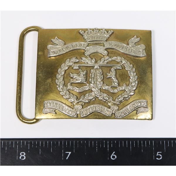 #258 PRINCESS LOUISE'S A&S HIGHLANDERS BELT BUCKLE