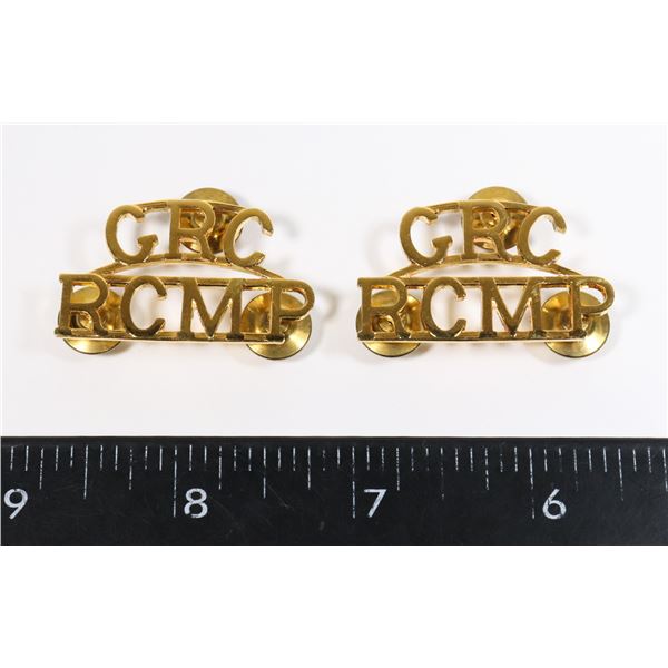 #266 RCMP GRC SHOULDER TITLE SET