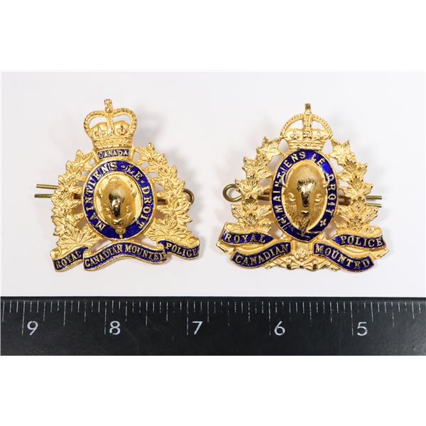 #272 1873-1973 GAUNT RCMP BADGE SET ENAMEL 2 OF 4