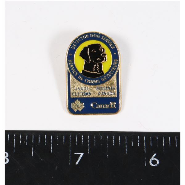 #276 CANADA CUSTOMS K9  DETECTOR DOG SERVICE PIN