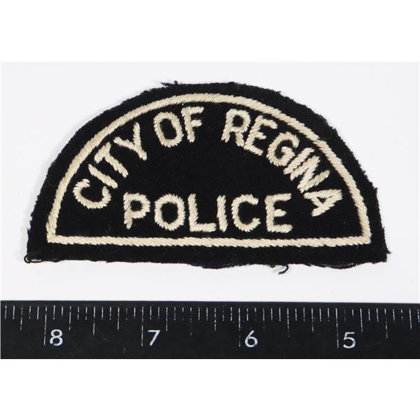 #284 EARLY CITY OF REGINA POLICE CLOTH PATCH CREST