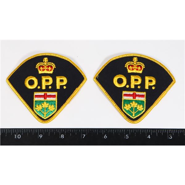 #291 LOT ONTARIO PROVINCIAL POLICE PATCH CRESTS