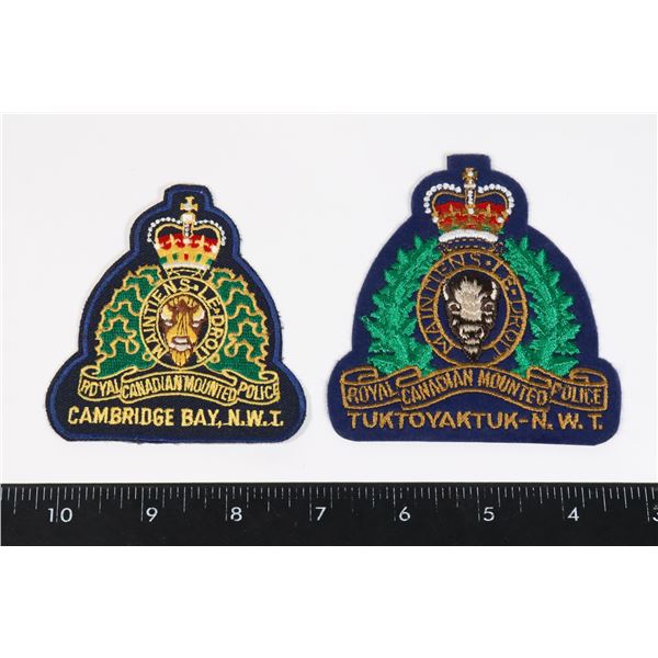 #303 PAIR RCMP NORTH WEST TERRITORIES PATCHES INC