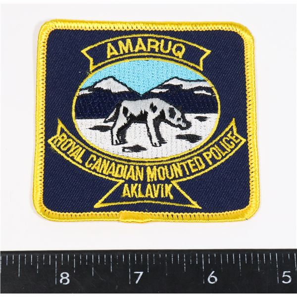 #307 RCMP AMARUQ AKLAVIK PATCH CREST BADGE