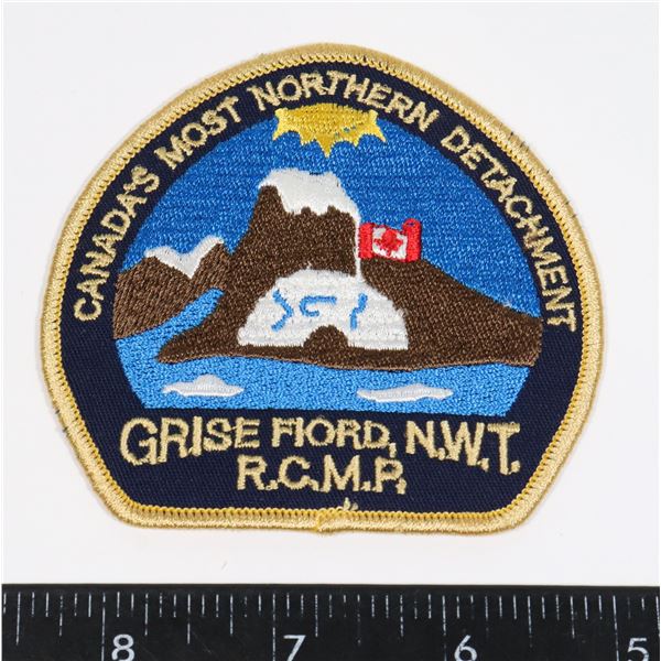 #309 RCMP NWT G DIVISION PATCH BADGE POLAR BEAR