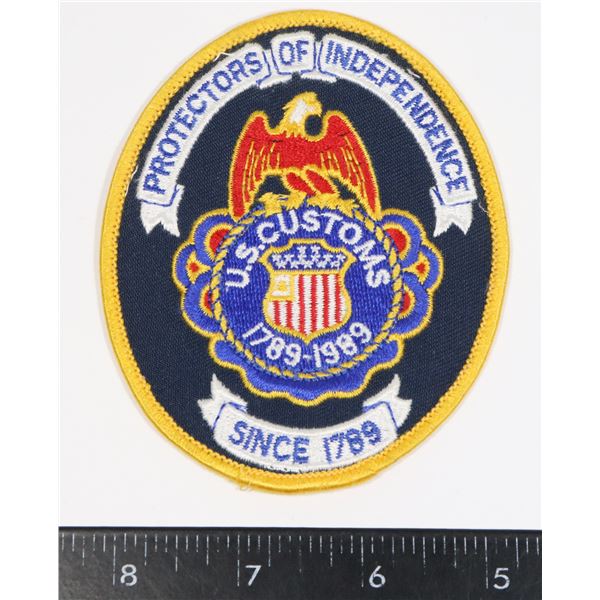 #318 US CUSTOMS LARGE PATCH CREST INSIGNIA