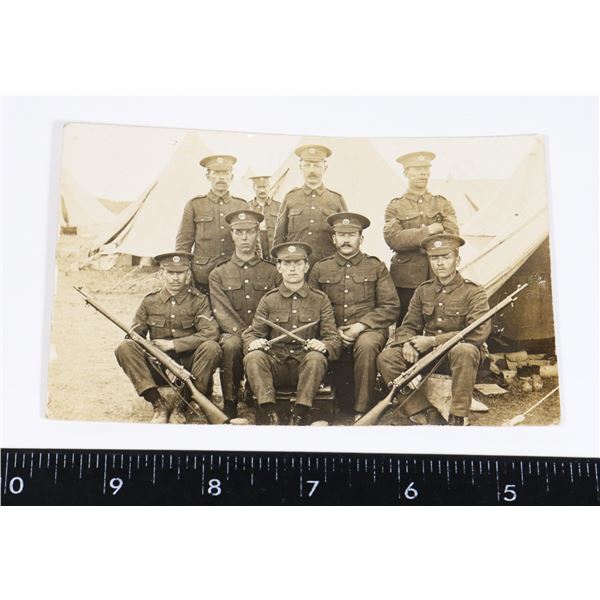 #324 WW1 BRITISH RPPC REAL PHOTO POST CARD ARMY