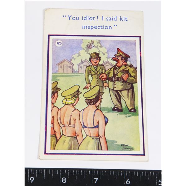 #330 BRITISH MILITARY HUMEROUS POSTCARD CARTOON