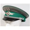 Image 1 : #338  EAST GERMAN OFFICERS VISOR CAP BORDER TROOPS
