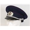 Image 1 : #340  EAST GERMAN OFFICER'S VISOR CAP BLUE WITH