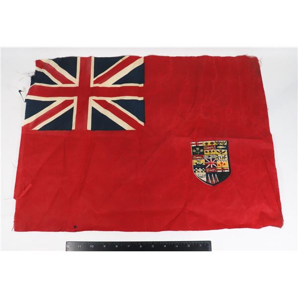 #375 WW2 CANADIAN RED ENSIGN FLAG 23 X 17 INCHES