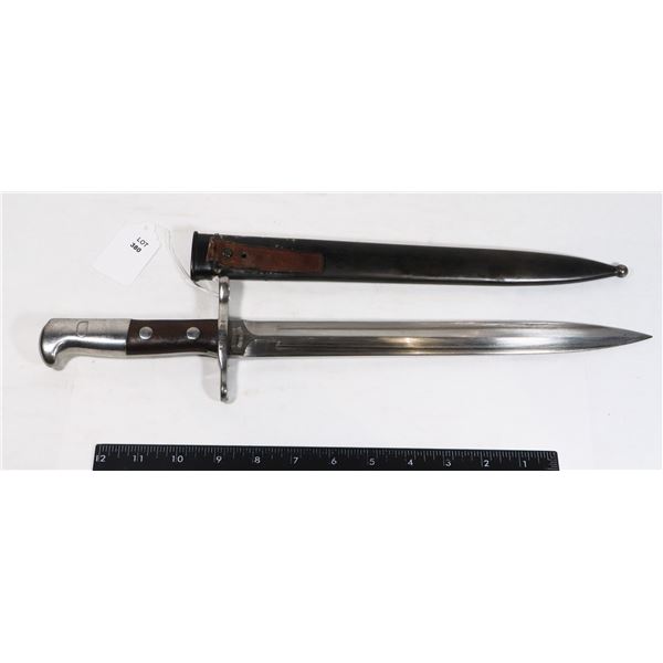 #380 WW1 SWISS M1918 BAYONET W/ SCABBARD MARKED